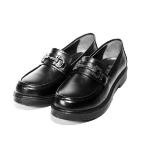 Derbies à boucle cuir